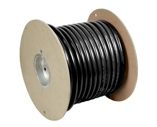 WUL6BK-100 – PACER Battery Cable, Without Terminal Black Negative 6 Gauge 600 Volts Tinned Copper Conductor/ PVC Insu...